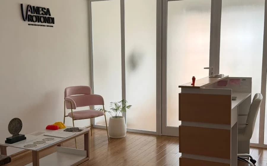 Recepción del consultorio de Vanesa Rotondi